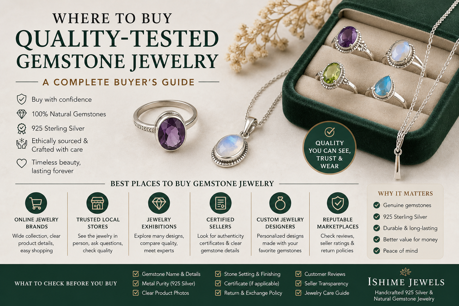 Where Can I Get Quality-Tested Gemstone Jewelry? Ultimate Guide | Ishime Jewels