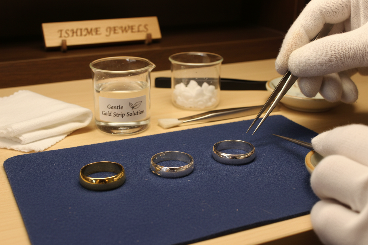 How to Safely Remove Gold Plating from Silver Jewelry