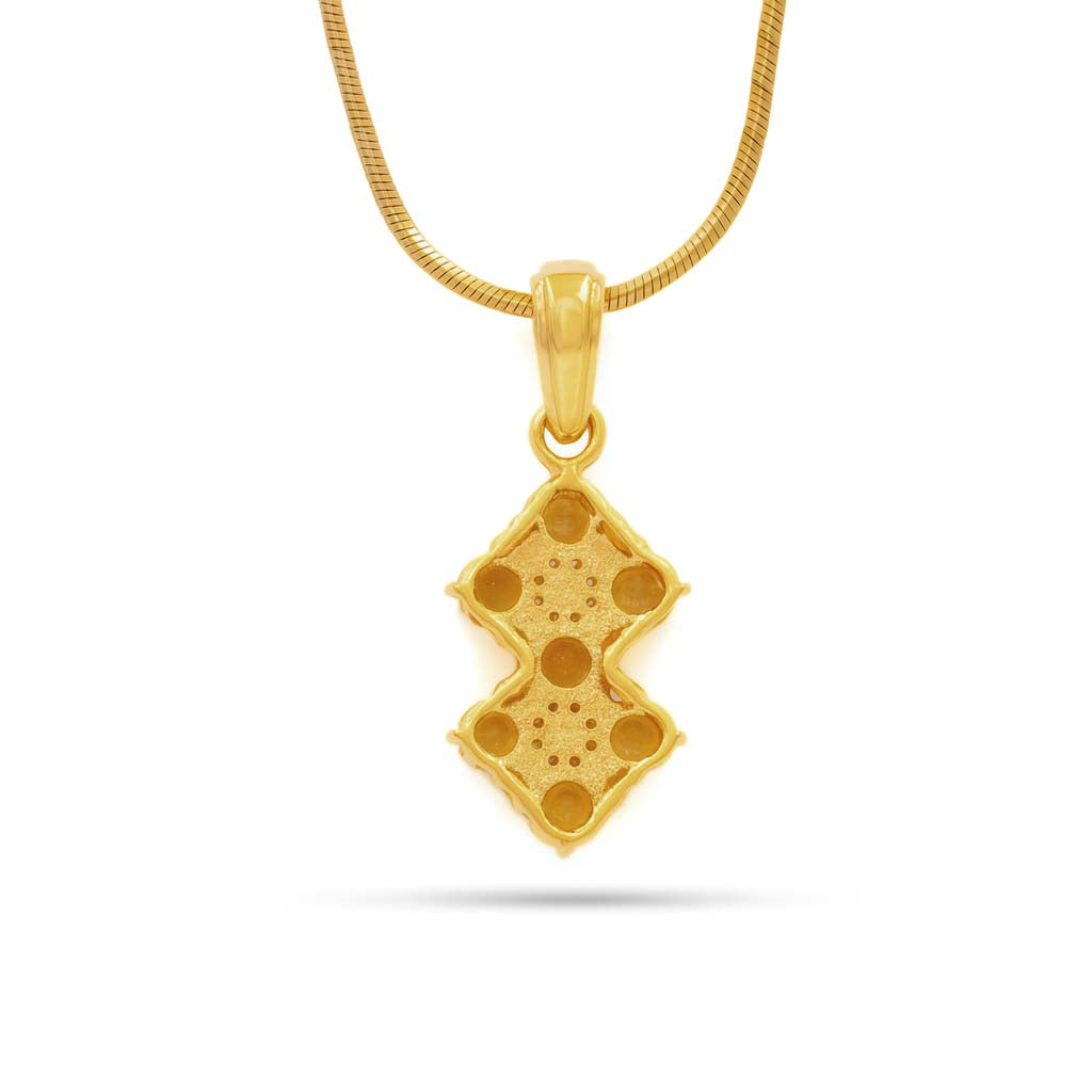 Citrine Round Pendant with Prong Setting