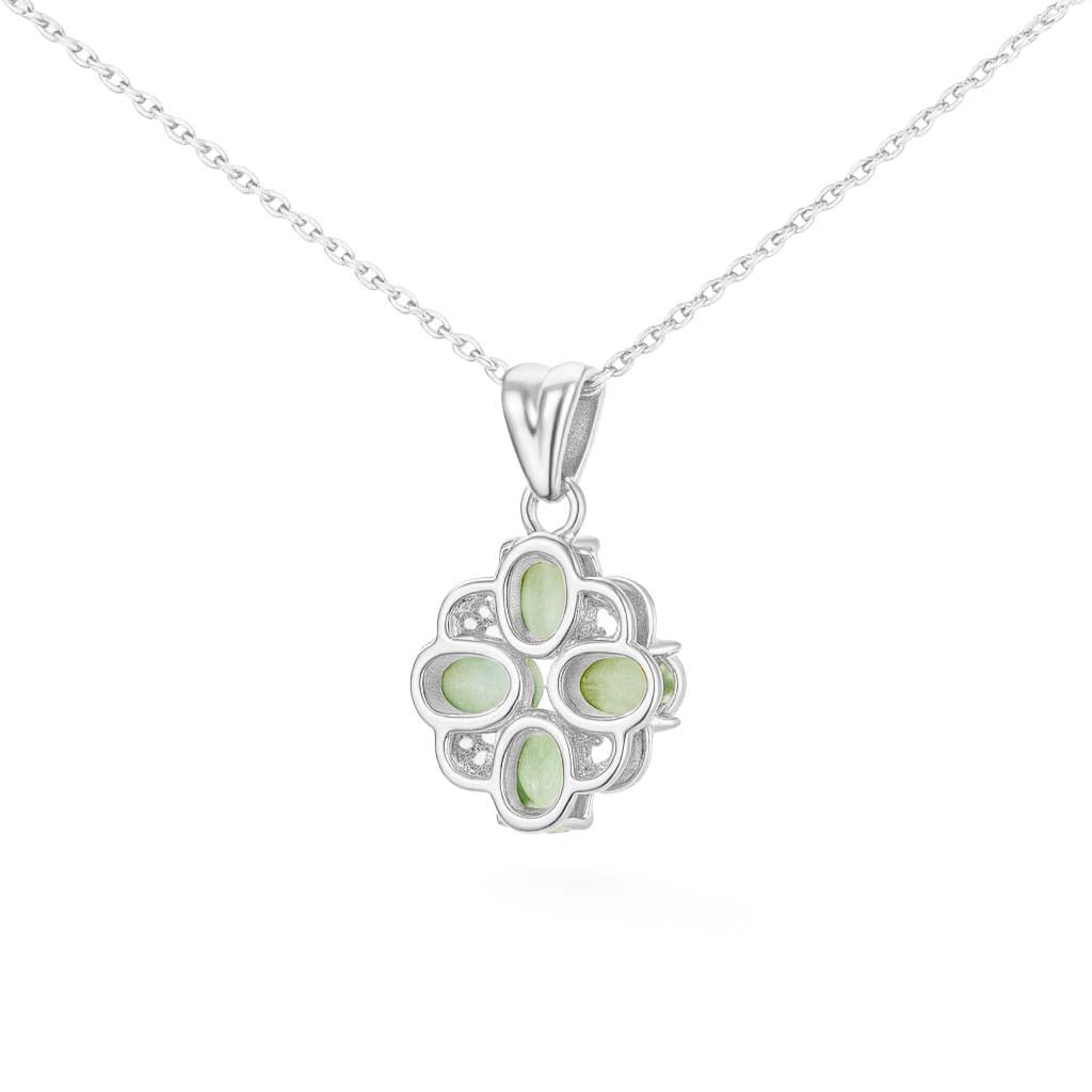 Emerald Oval Pendant with Prong Setting
