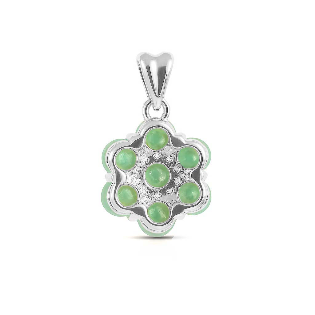 Emerald Round Pendant with Prong Setting