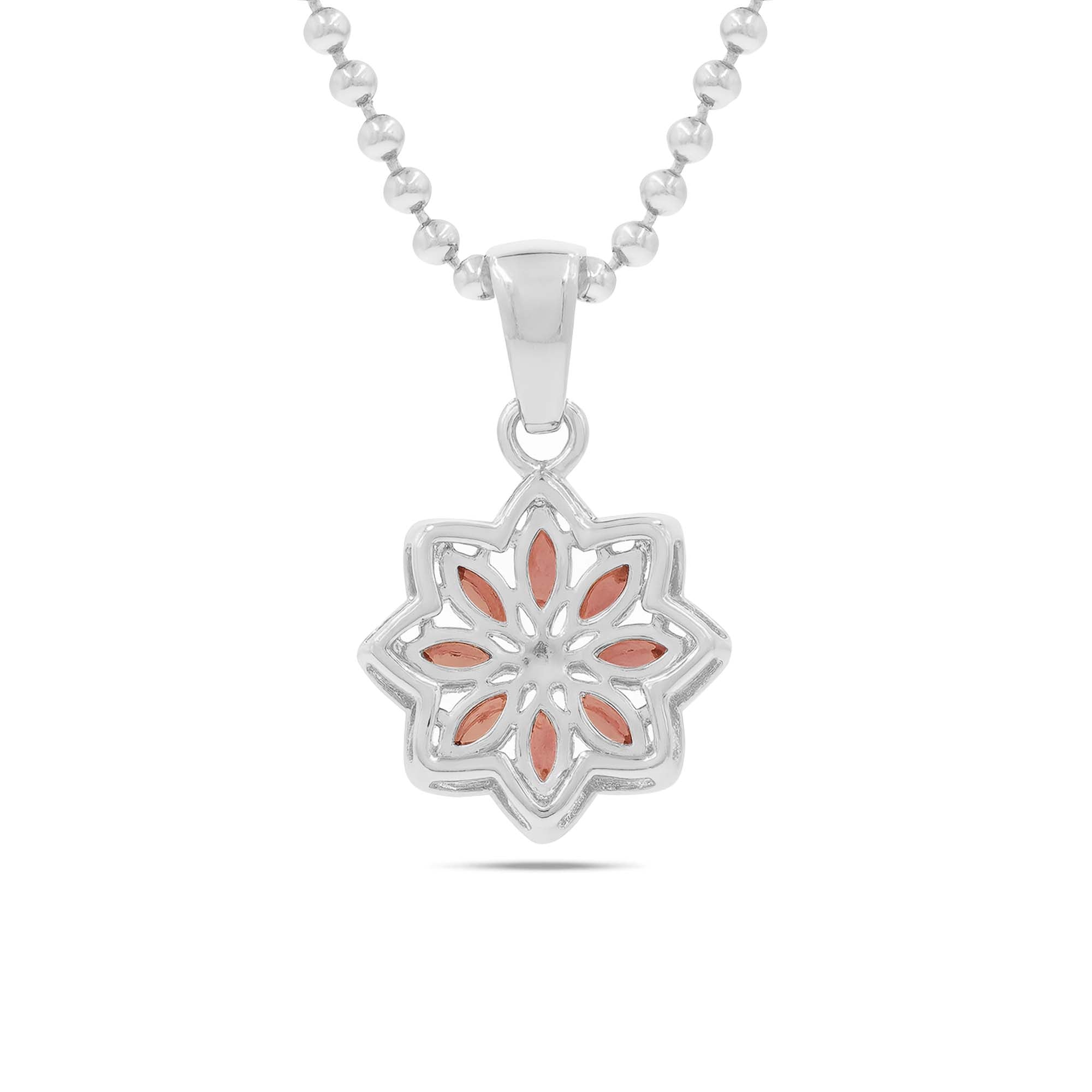 Garnet Pendant Marquise with Prong Setting