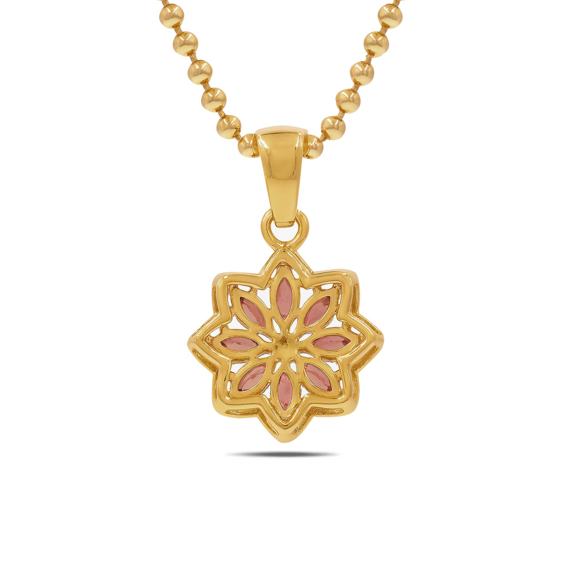Garnet Pendant Marquise with Prong Setting