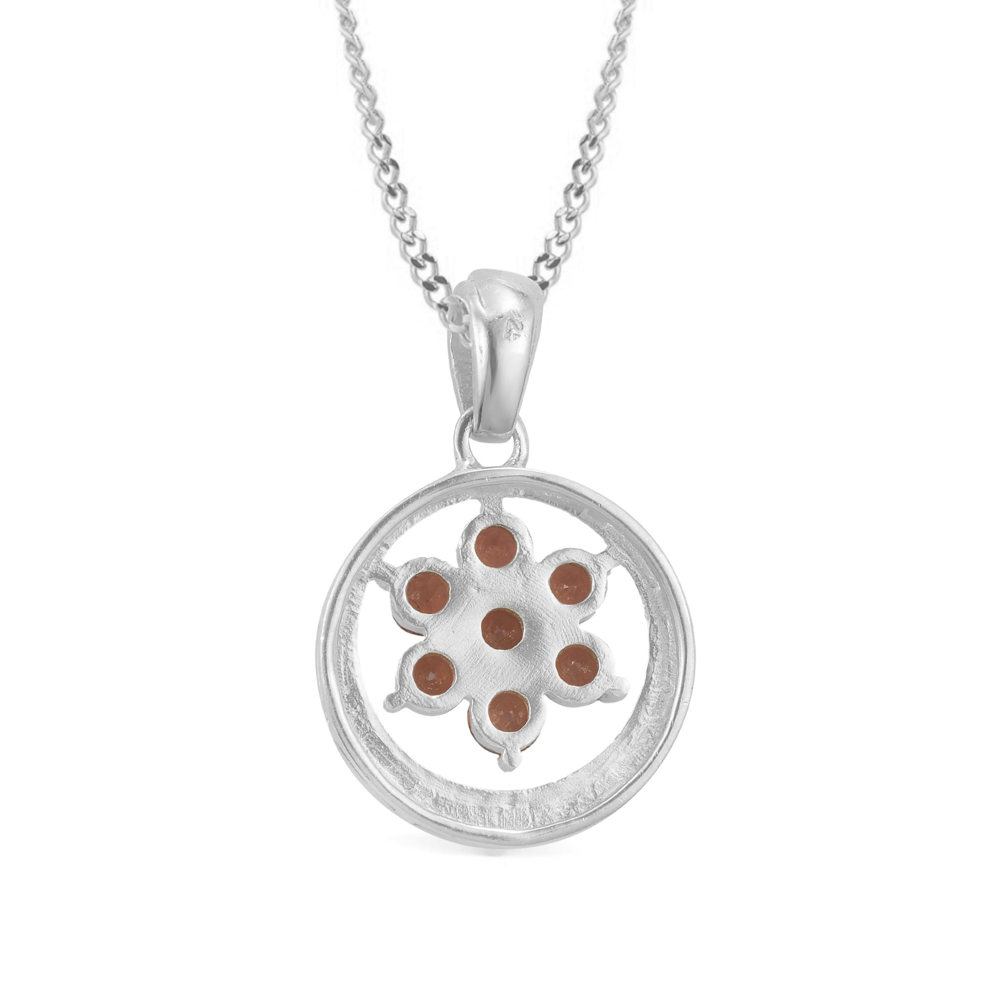 Garnet Pendant Round with Prong Setting