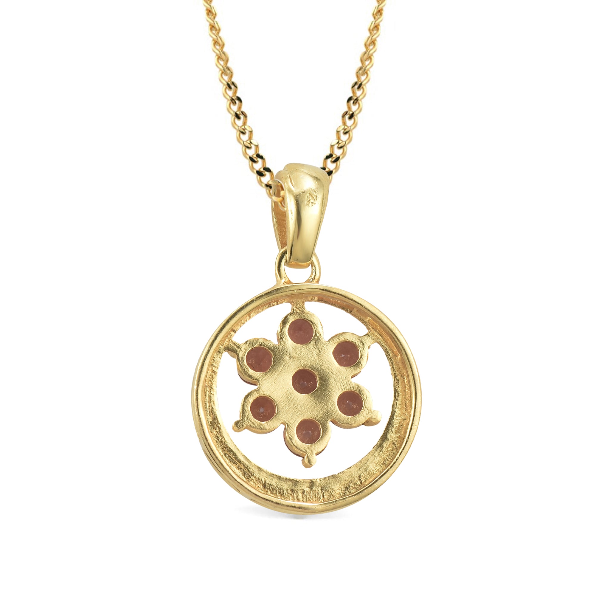 Garnet Pendant Round with Prong Setting