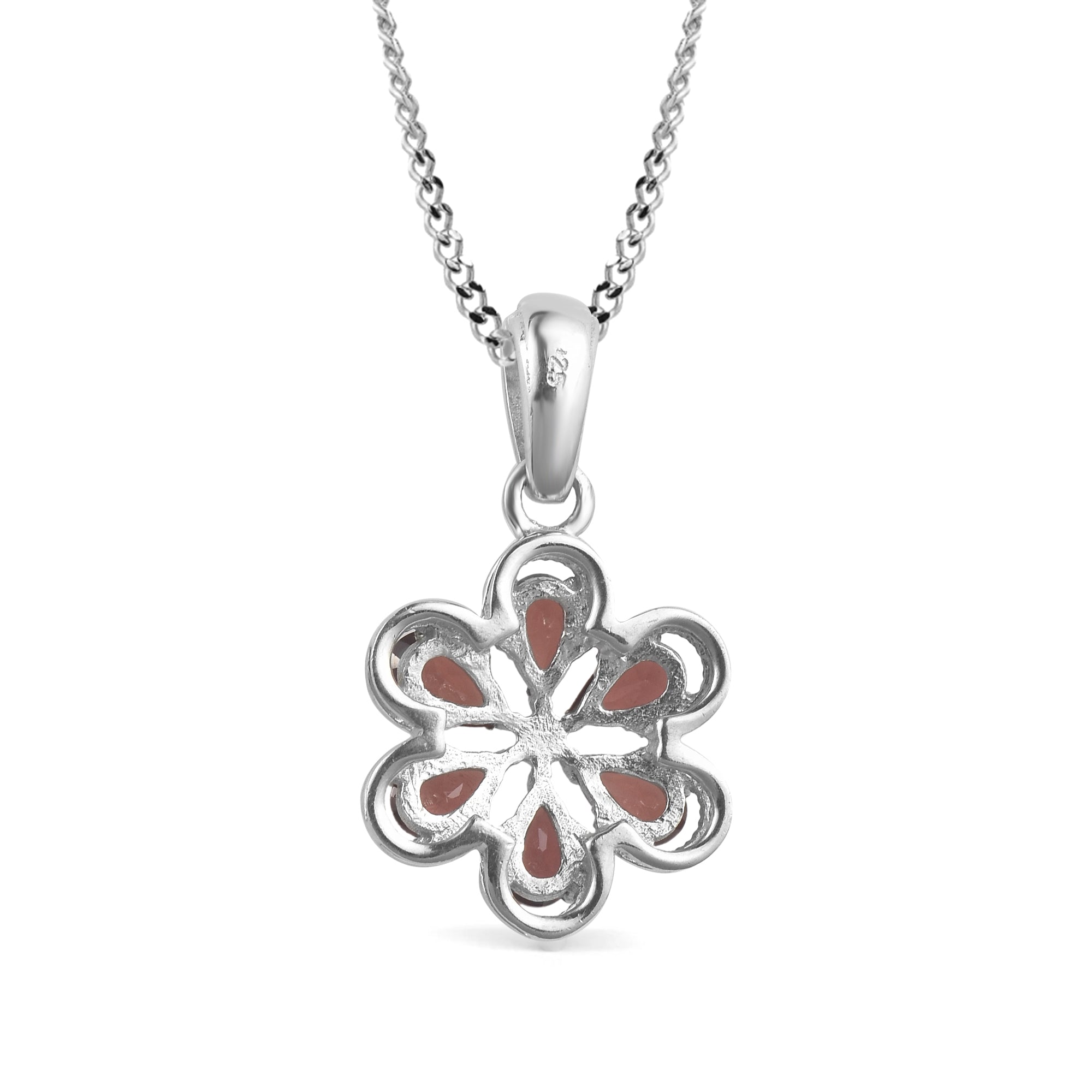 Garnet Pendant Pear with Prong Setting