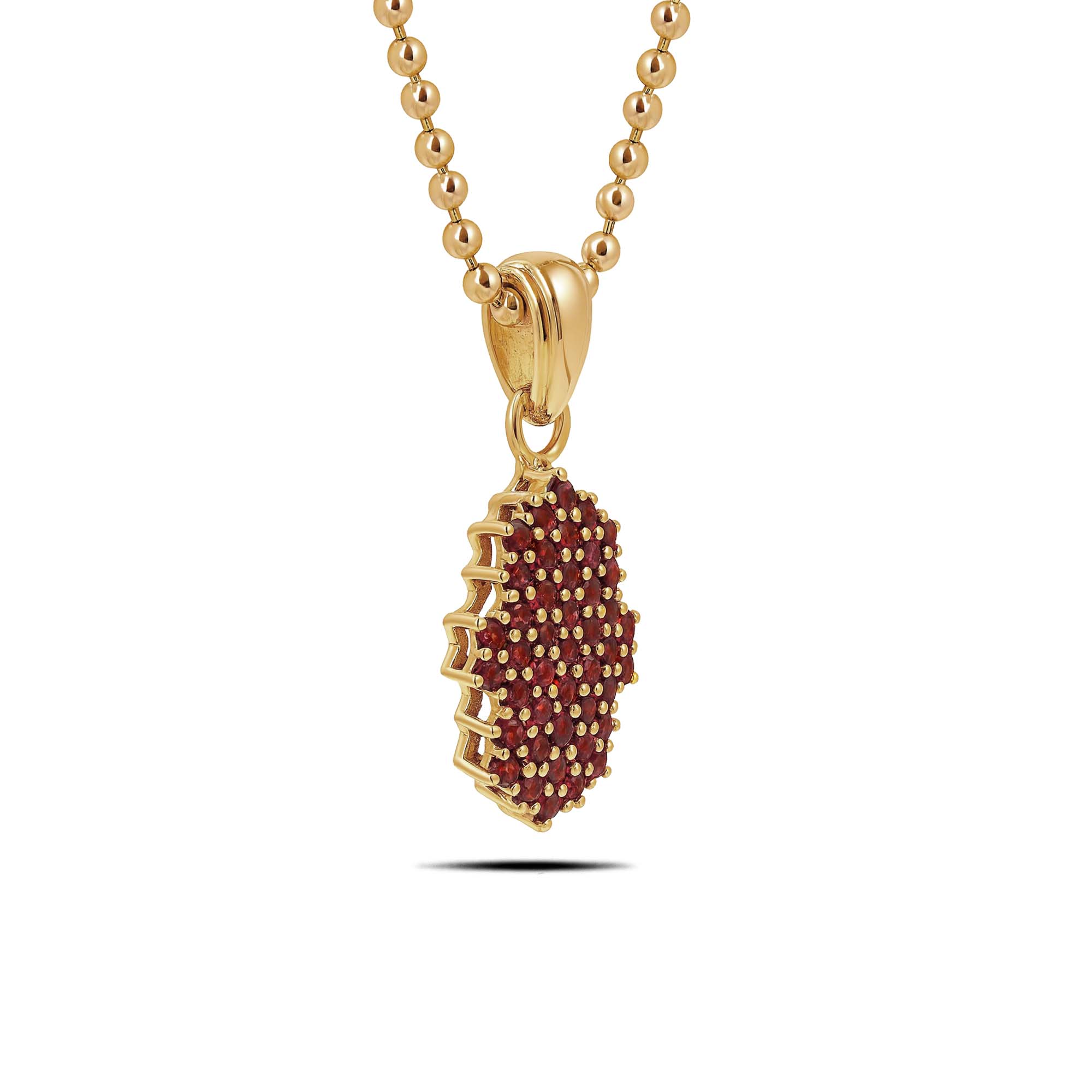 Garnet Pendant Round with Prong Setting