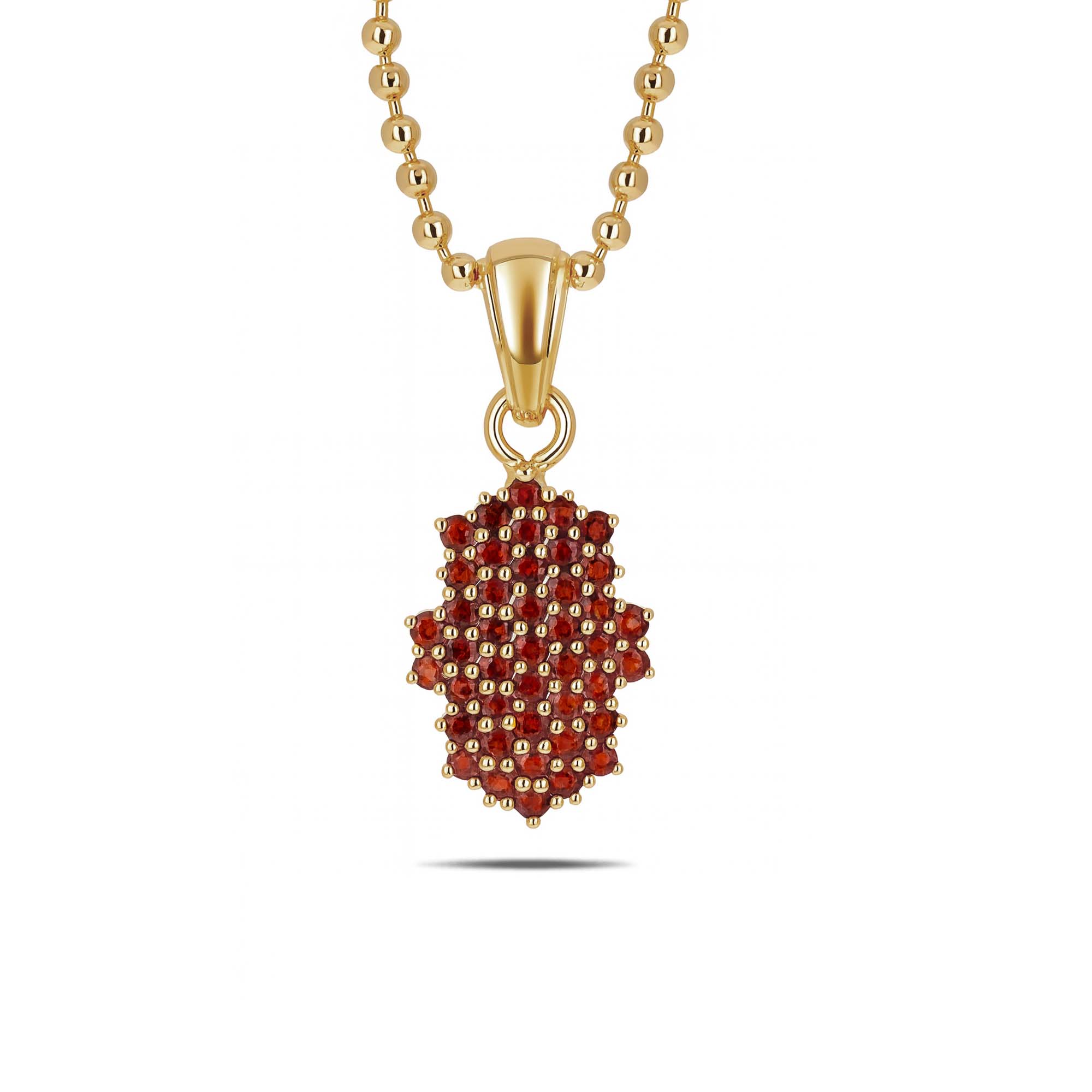 Garnet Pendant Round with Prong Setting