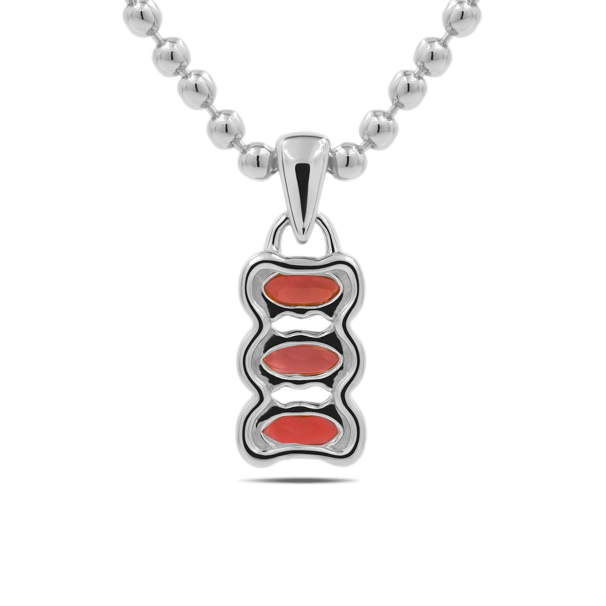 Garnet Pendant Oval with Prong Setting