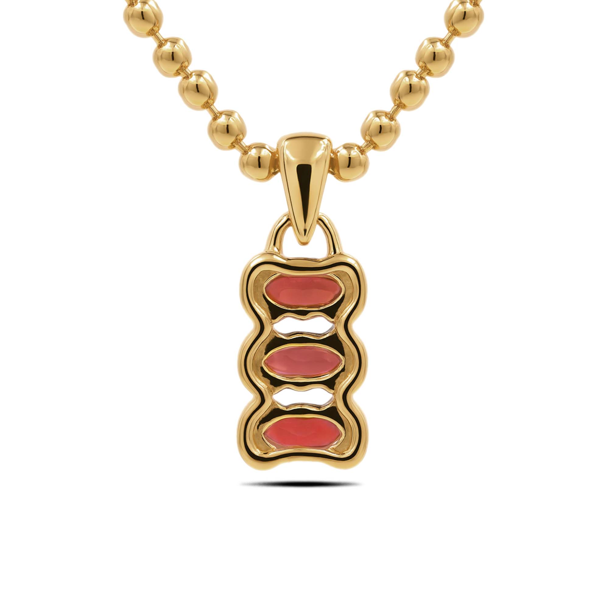 Garnet Pendant Oval with Prong Setting