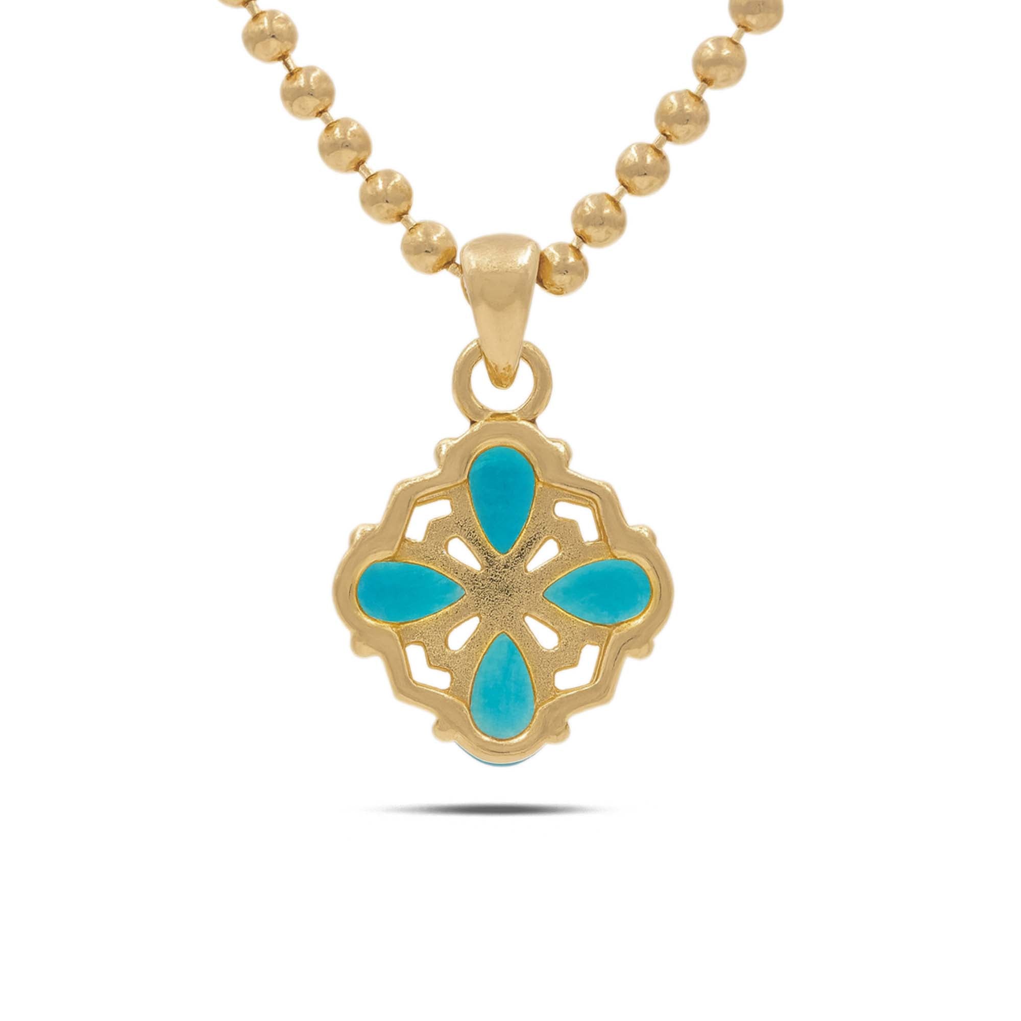 Neon Apatite Pear Pendant with Prong Setting