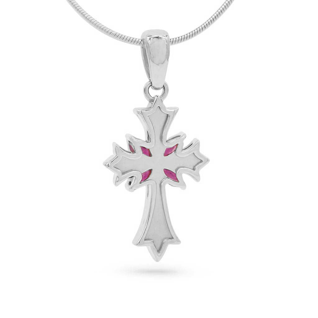 Rhodolite Garnet Marquise Pendant with Prong Setting
