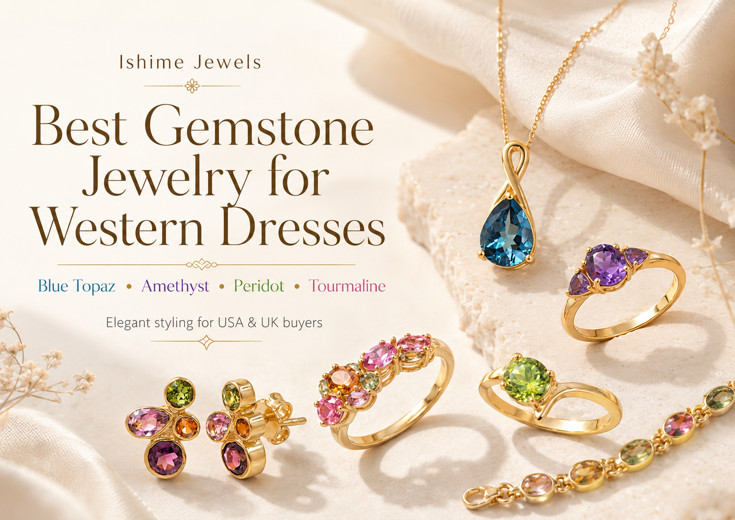 Best Gemstone Jewelry for Western Dresses