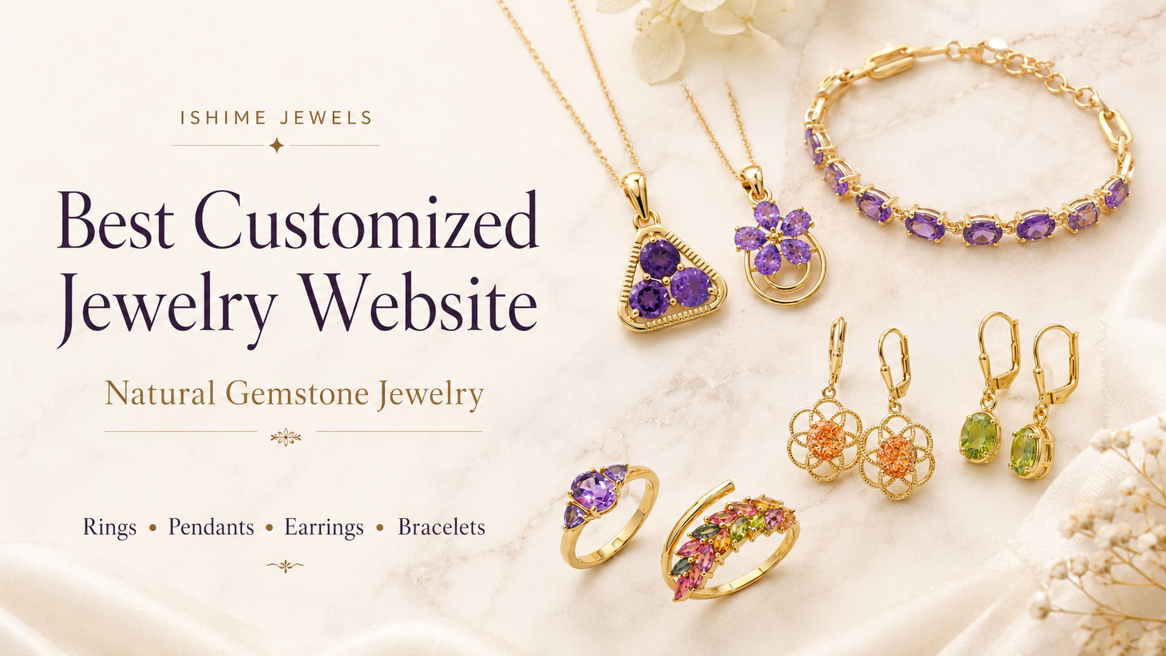 Best Customized Jewelry Website for Natural Gemstone Jewelry