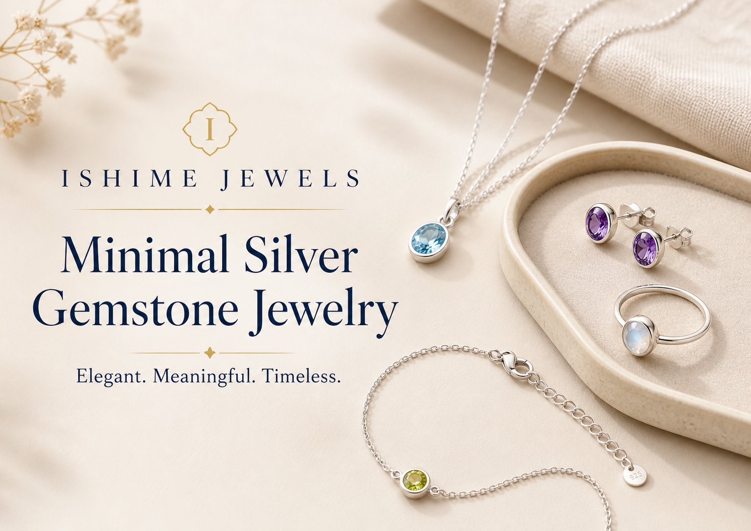 Where to Find Meaningful and Minimal Silver Jewelry with Gemstone Designs | Ishime Jewels Guide