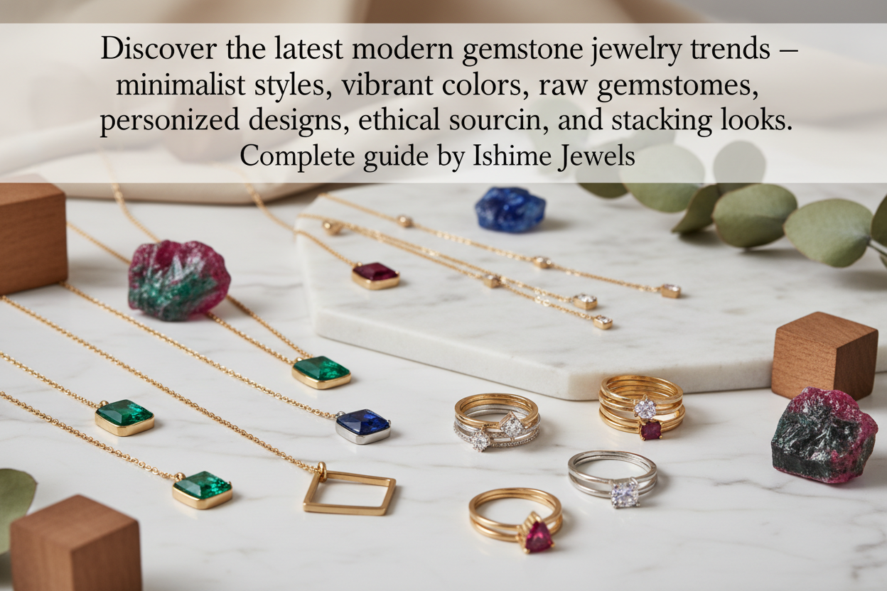 Top Modern Trends in Gemstone Jewelry | Ishime Jewels Style Guide