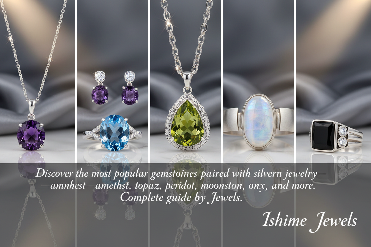Popular Gemstones Paired with Silver in Jewelry Designs | Ishime Jewels Guide