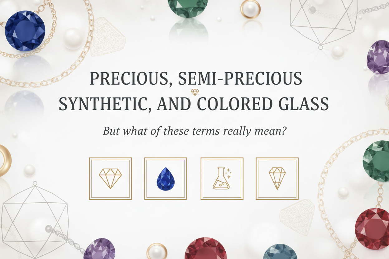 Precious vs Semi-Precious vs Synthetic Gemstones vs Colored Glass – What’s the Difference? | Ishime Jewels Guide