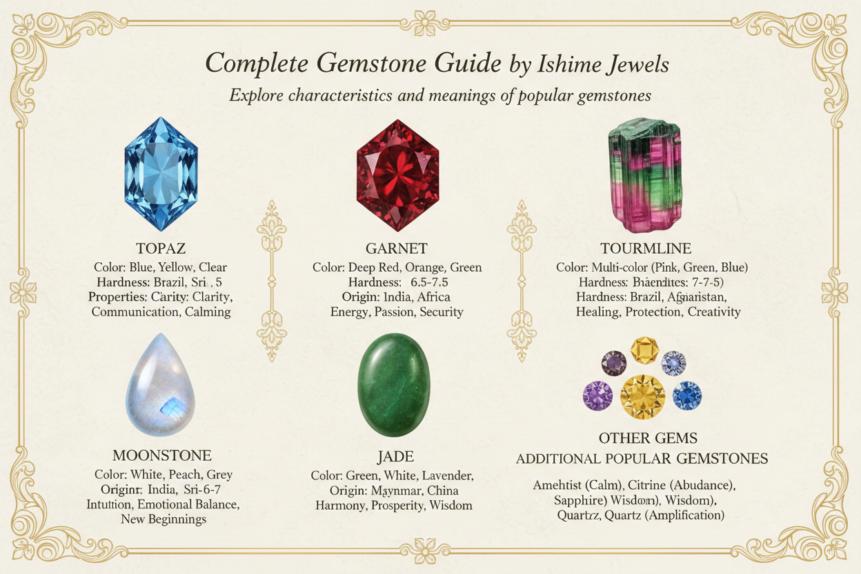 Gemstone Guide: Characteristics & Meanings of Popular Gemstones | Ishime Jewels
