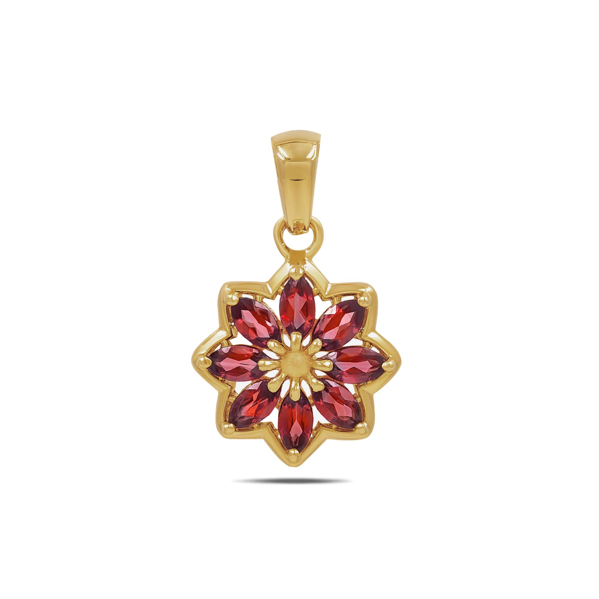 Garnet Pendant Marquise with Prong Setting