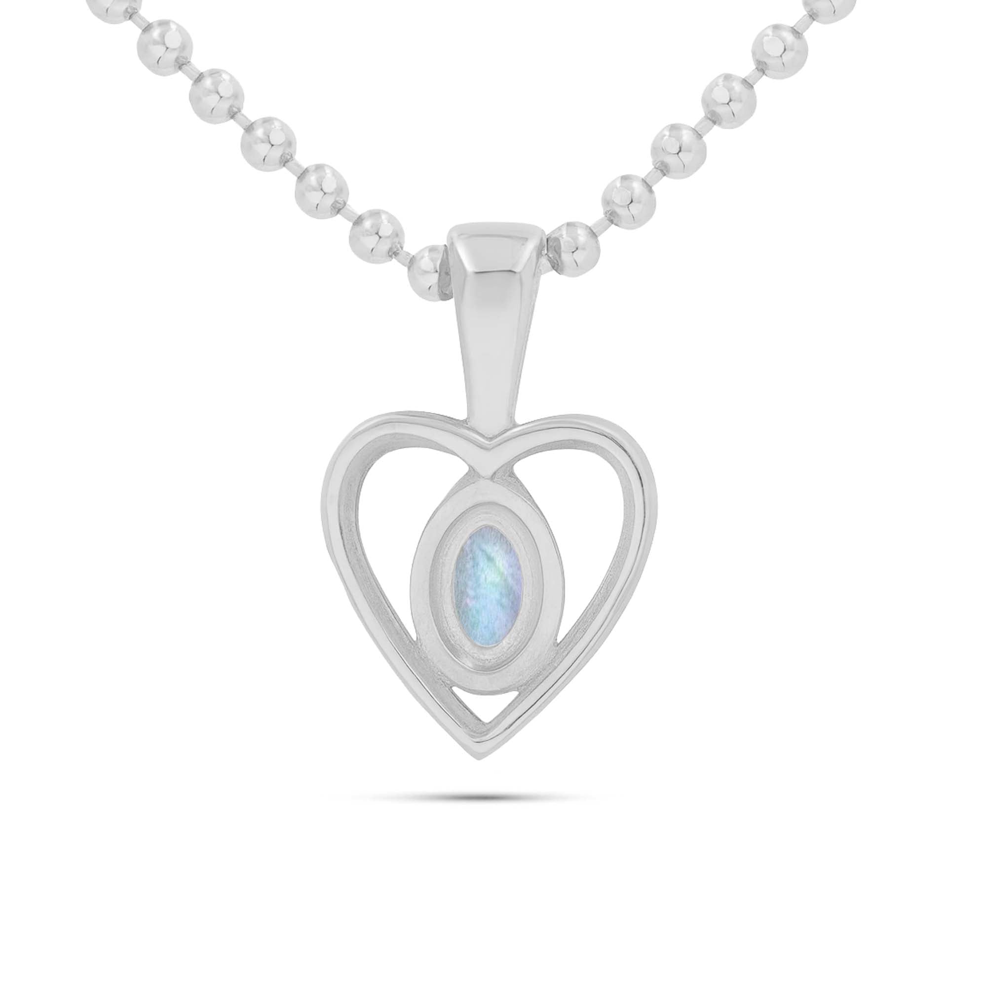 Labradorite Oval Pendant with Prong Setting