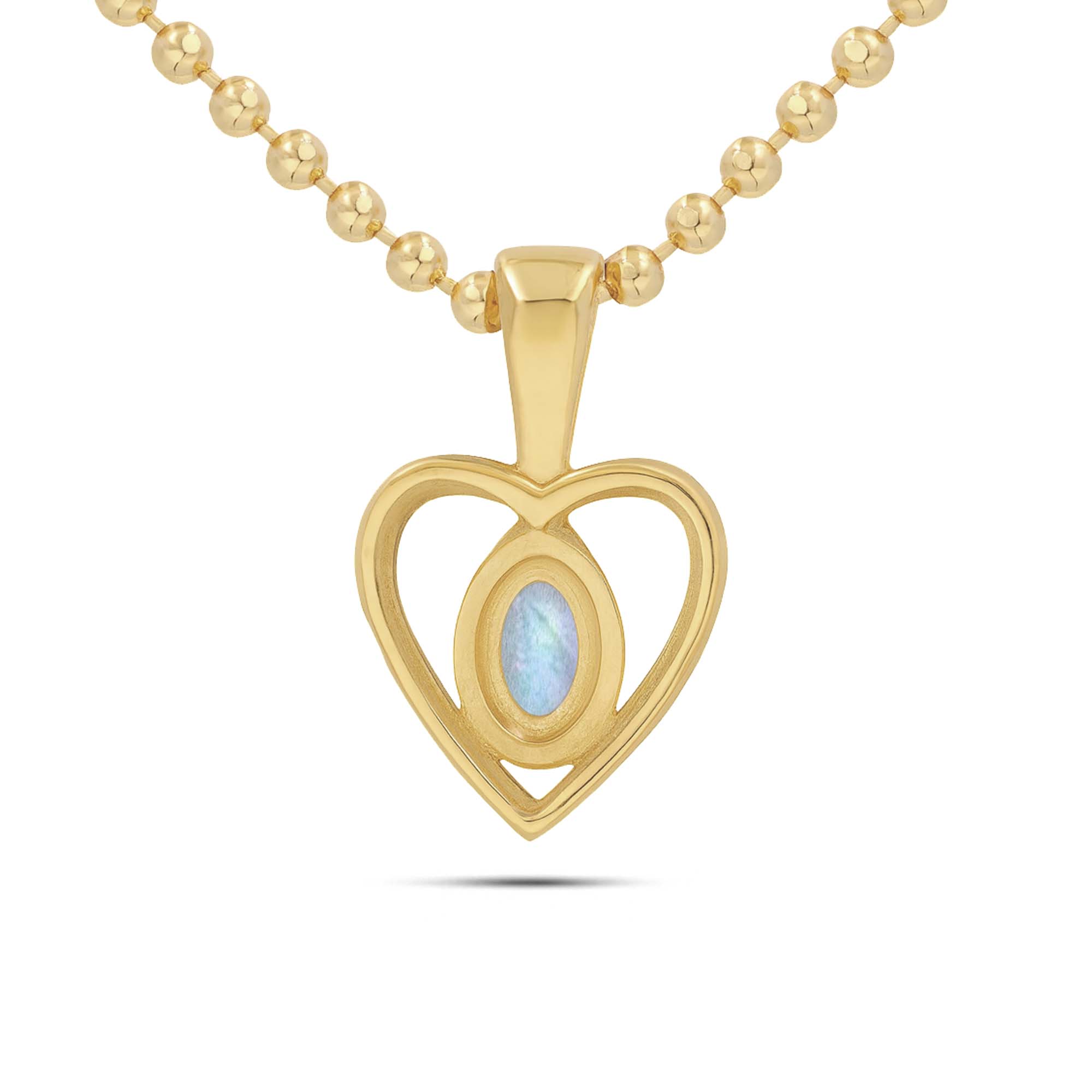 Labradorite Oval Pendant with Prong Setting