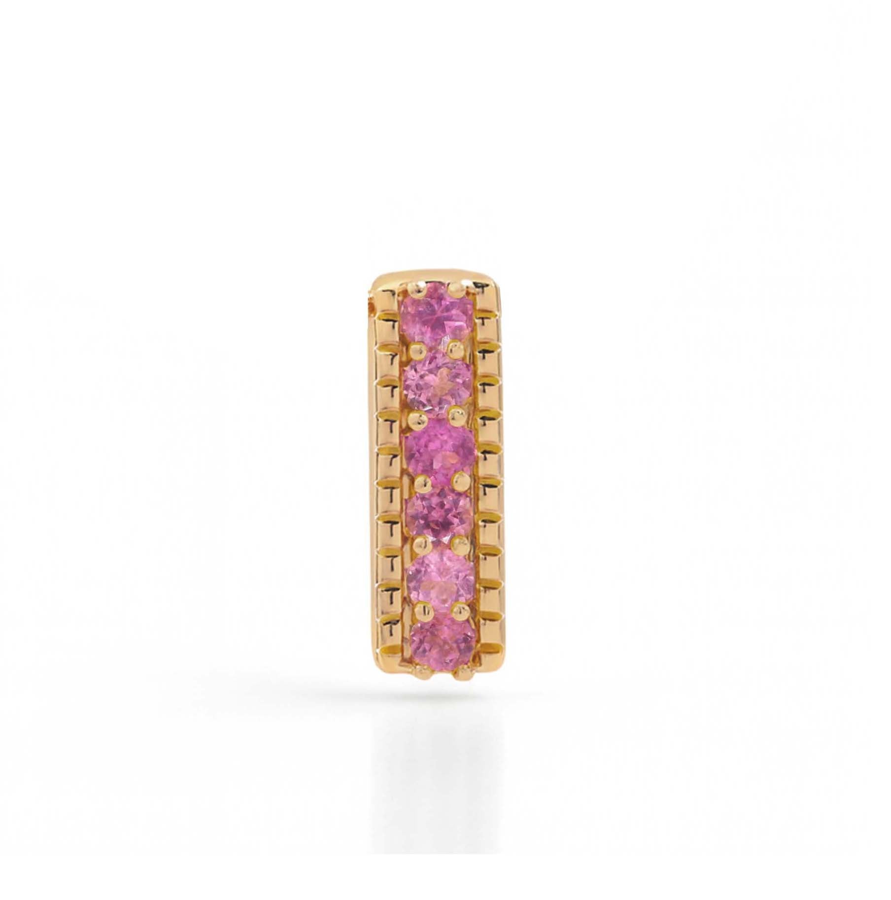 Pink Tourmaline Round Pendant with Prong Setting