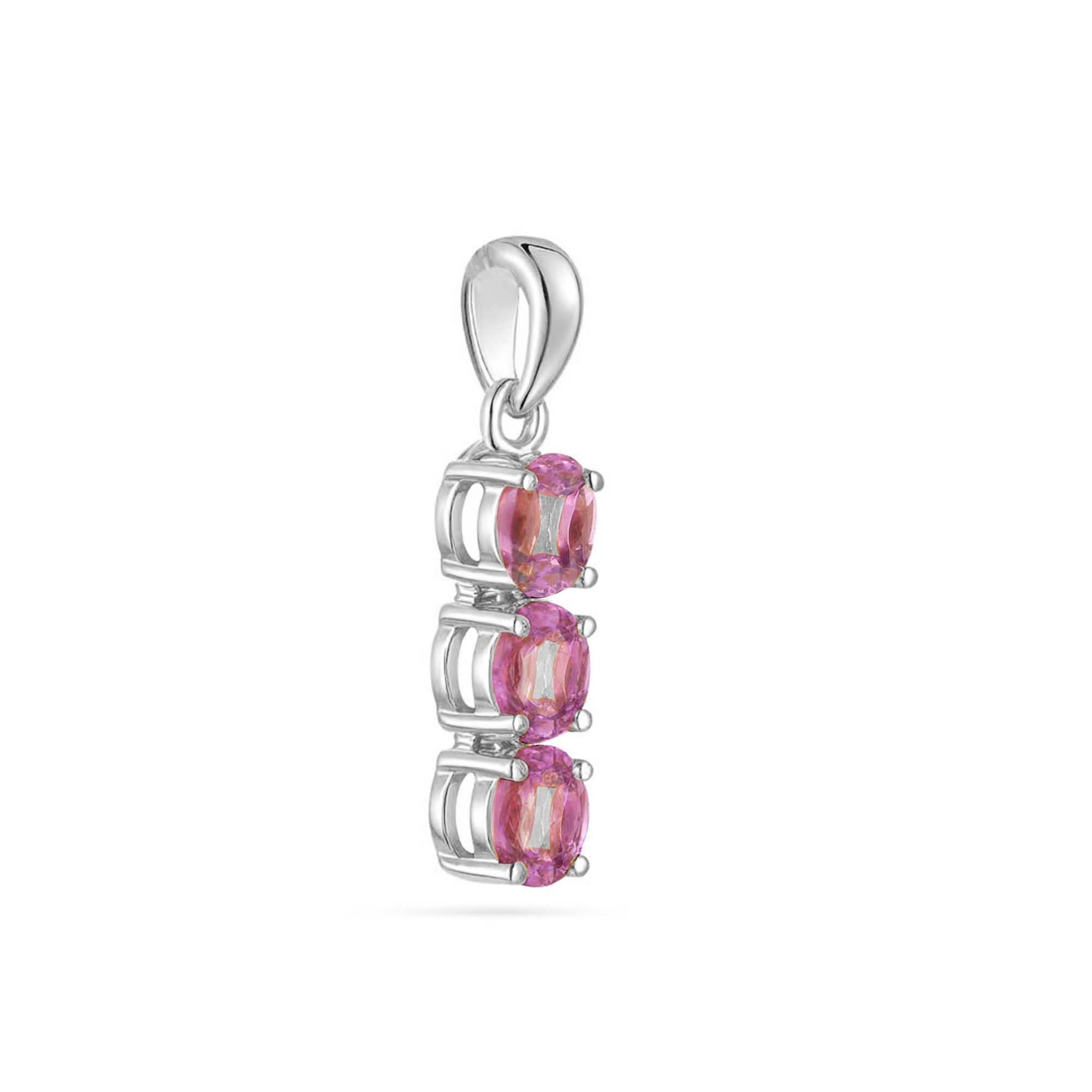 Rhodolite Garnet Marquise Pendant with Prong Setting