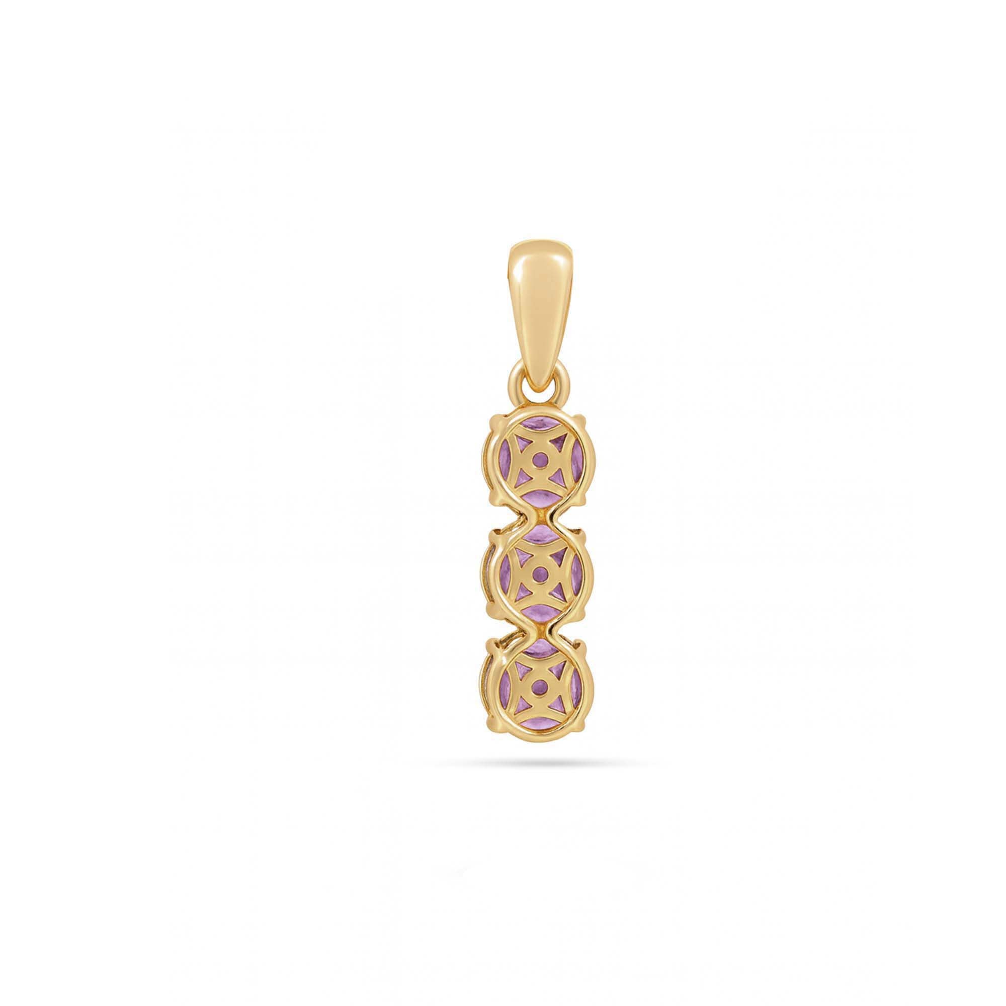 Rhodolite Garnet Marquise Pendant with Prong Setting