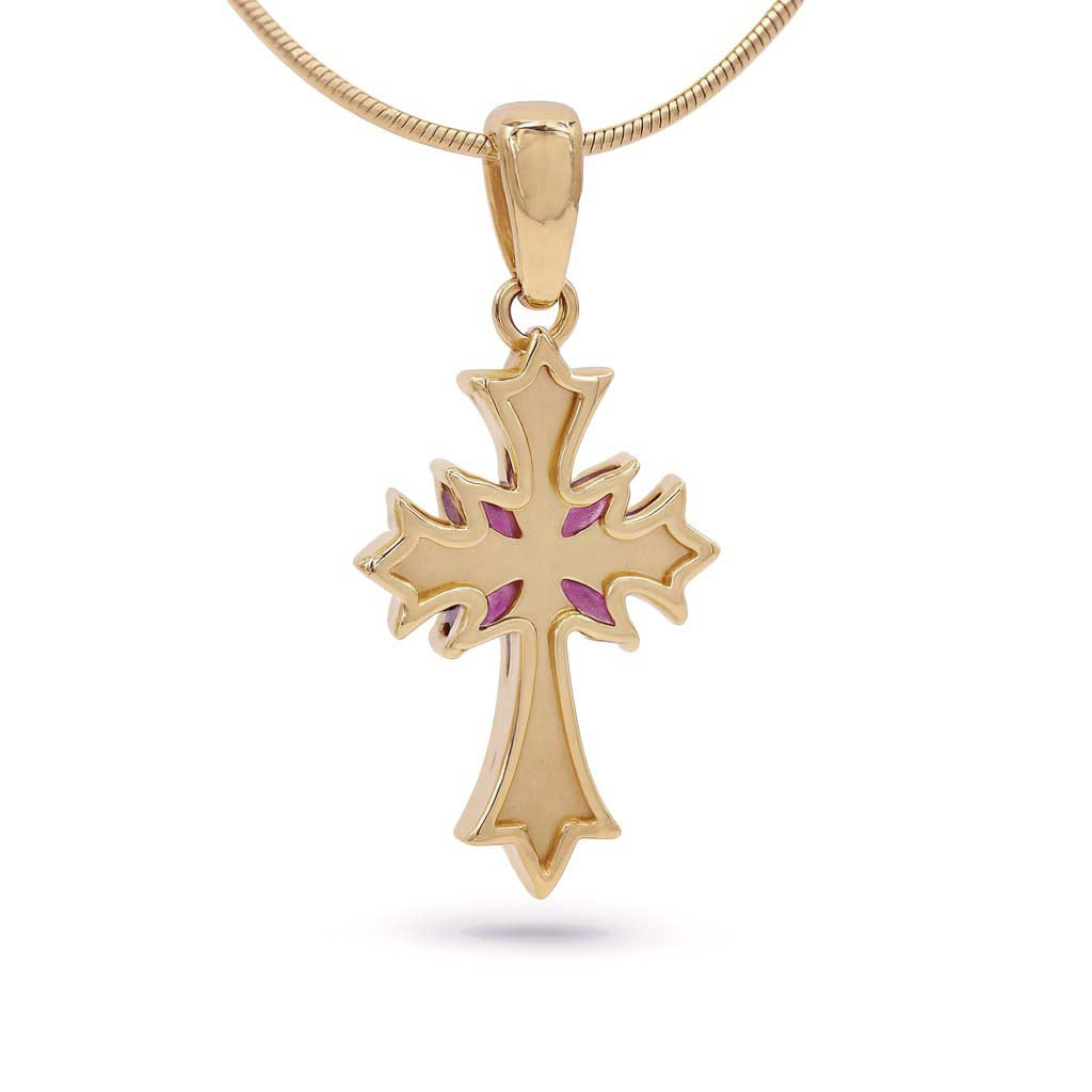 Rhodolite Garnet Marquise Pendant with Prong Setting