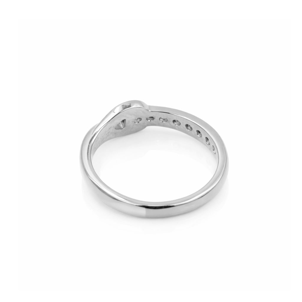 Rhodolite Garnet 7 Stone Ring – Modern Round Cut Sterling Silver 925 Designer Band