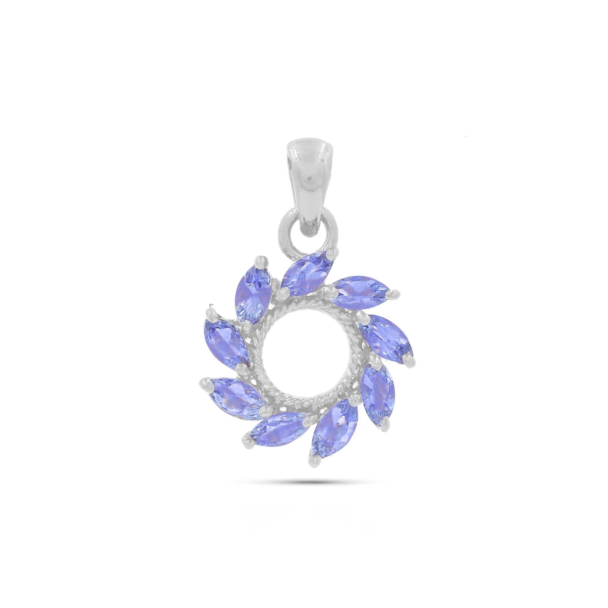 Tanzanite Marquise Pendant with Prong Setting