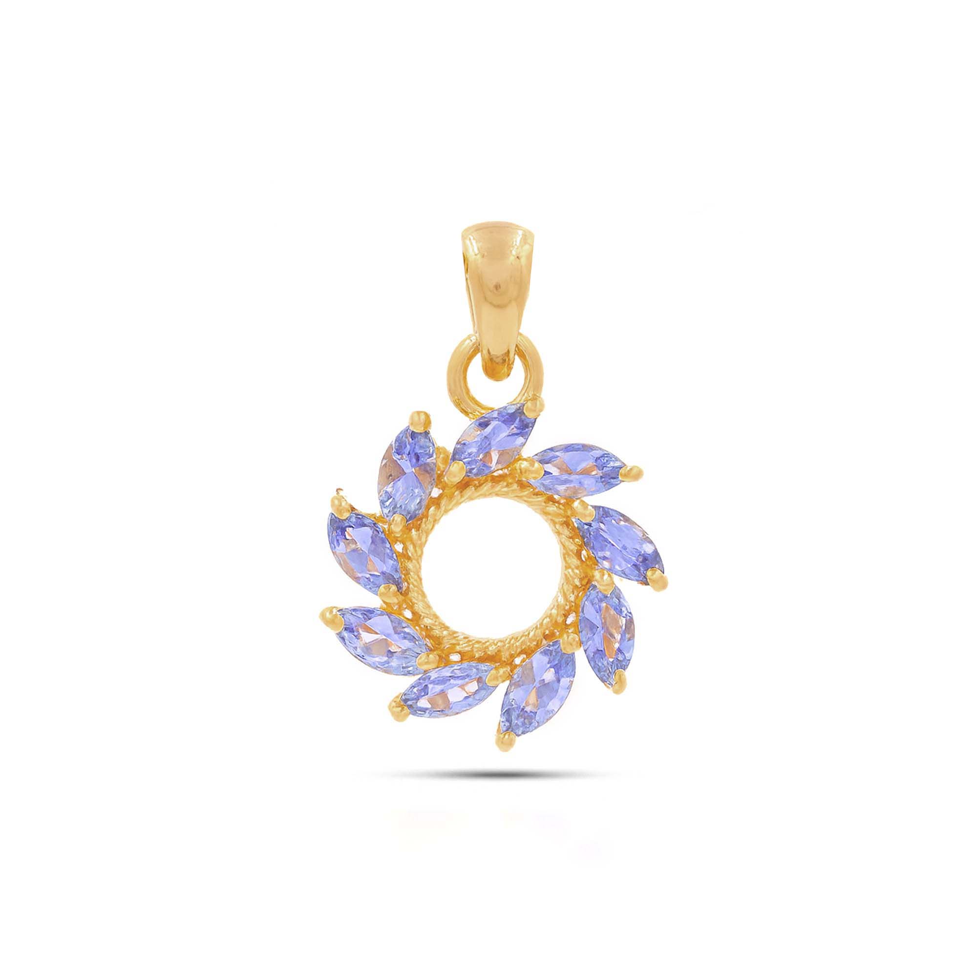 Tanzanite Marquise Pendant with Prong Setting