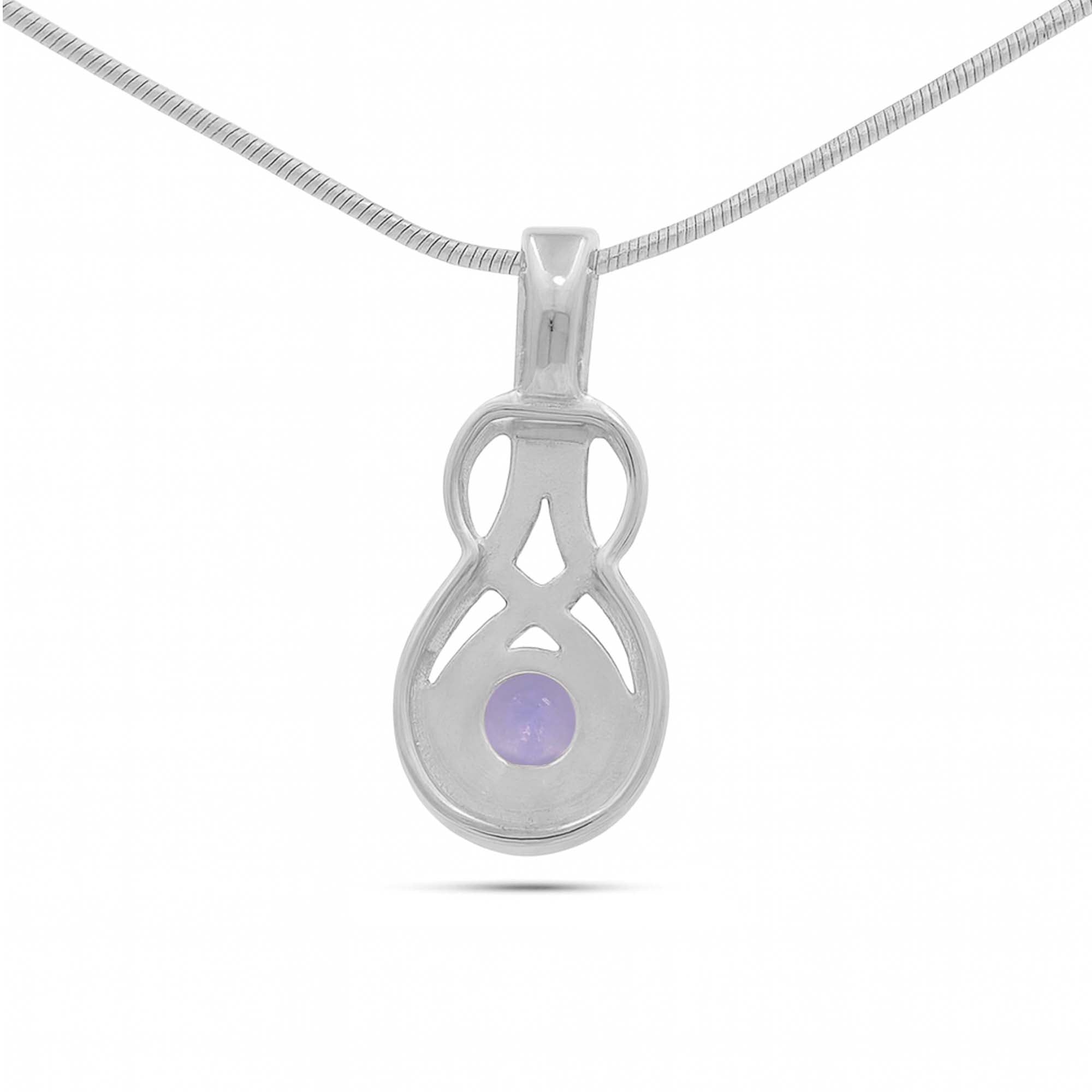Tanzanite Round Pendant with Prong Setting
