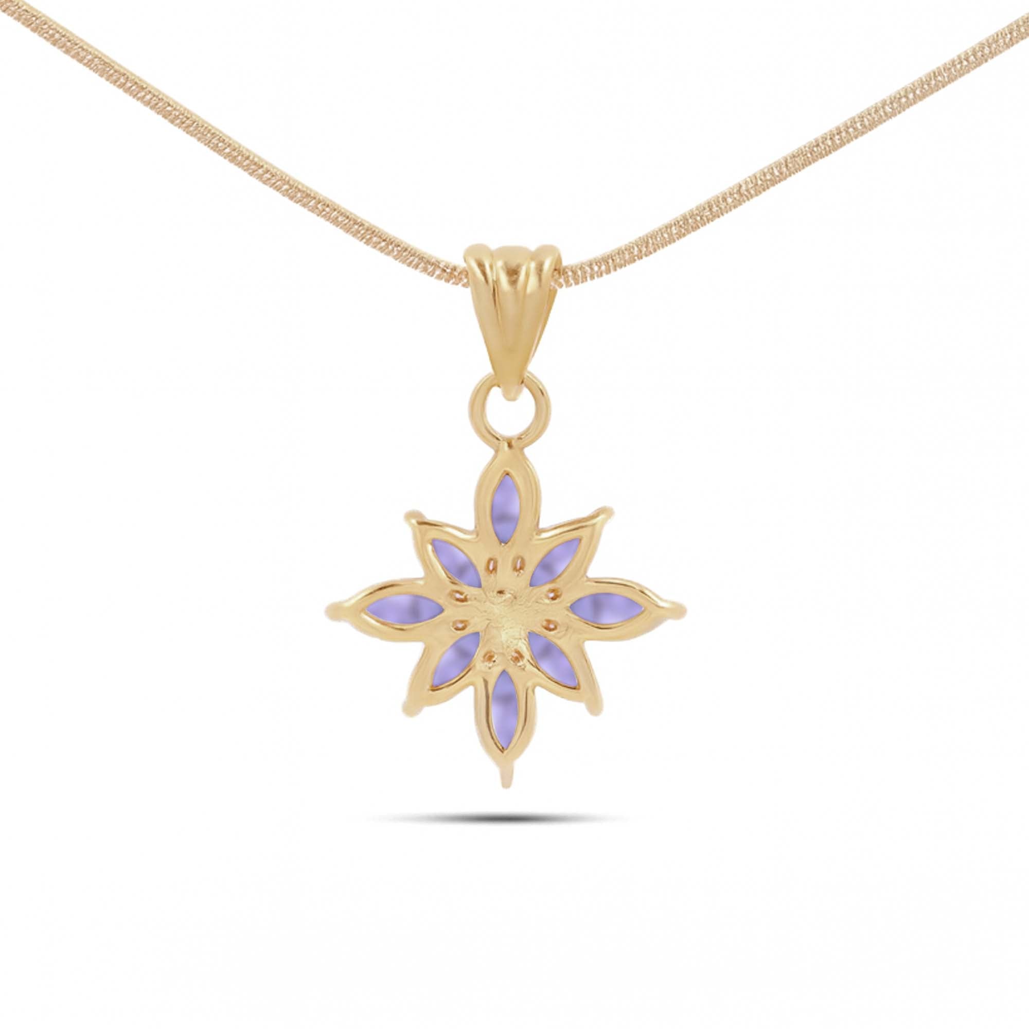 Tanzanite Marquise Pendant with Prong Setting