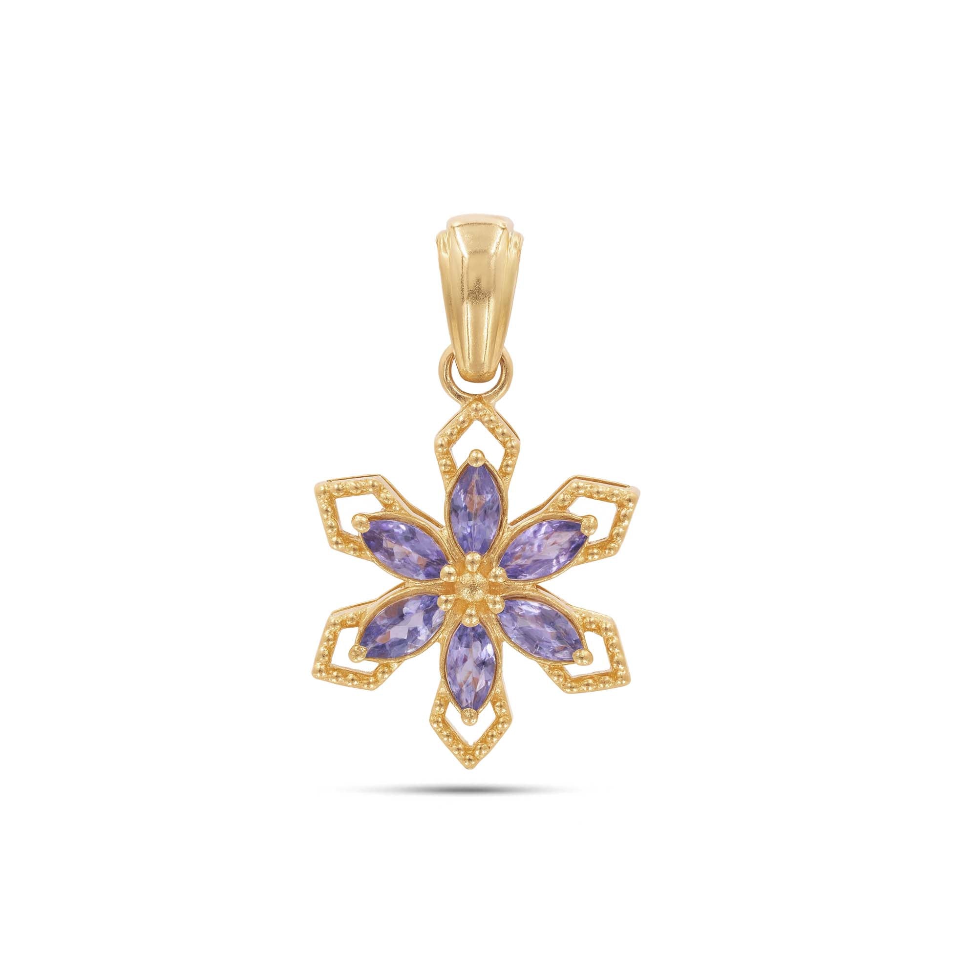 Tanzanite Marquise Pendant with Prong Setting