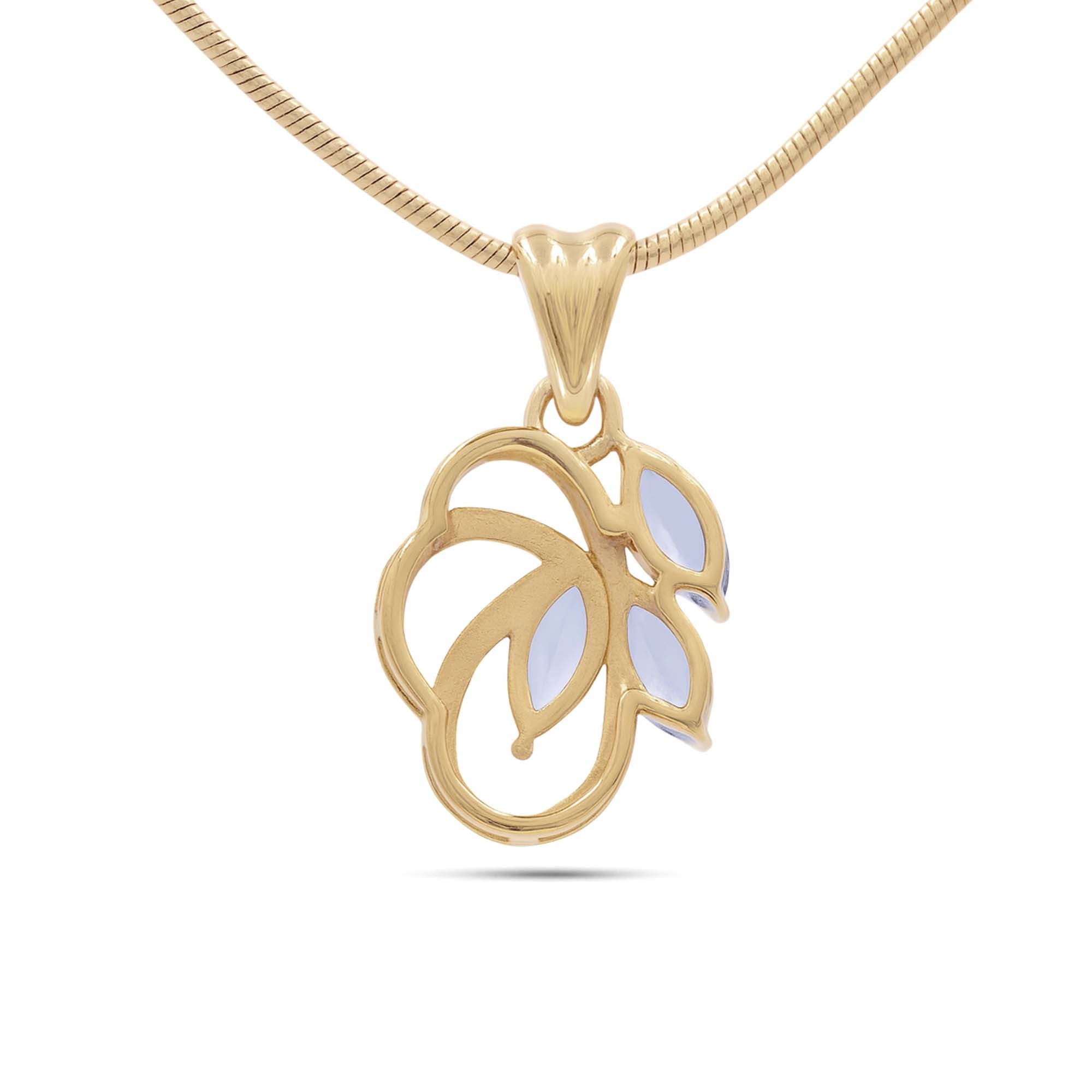 Tanzanite Marquise Pendant with Prong Setting